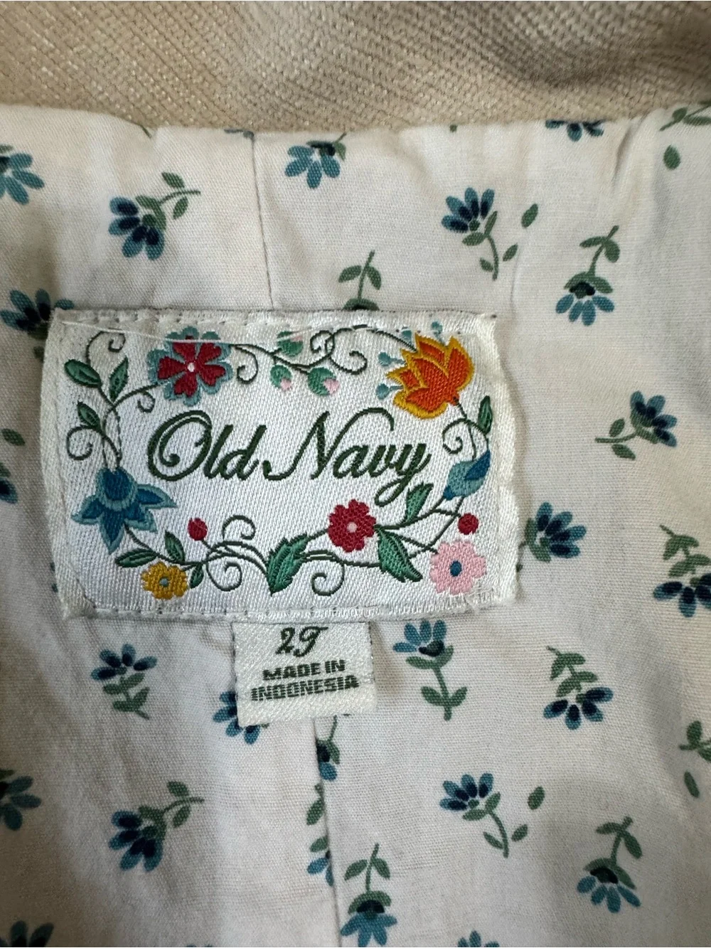 Classic Vintage Rare  Old Navy Corduroy double-breasted toddler pea coat Kids'